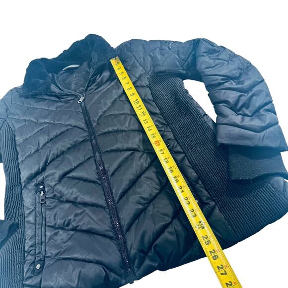 Nautica Black Puffer Jacket L/XL Water-Resistant - Picture 5 of 9